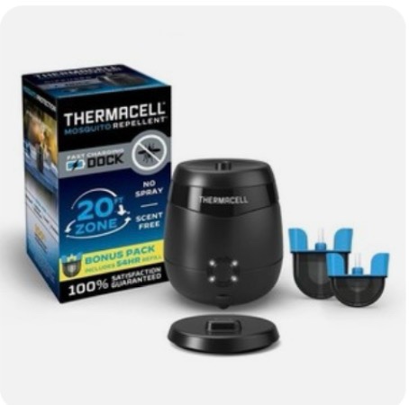 Thermacell E65 Rechargeable Mosquito Repeller + Fast Charging Dock 2 Cartridges