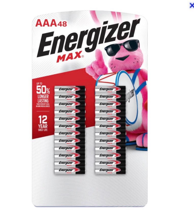 (incomplete missing pieces)Energizer MAX Alkaline AAA Batteries (Pack of 48)