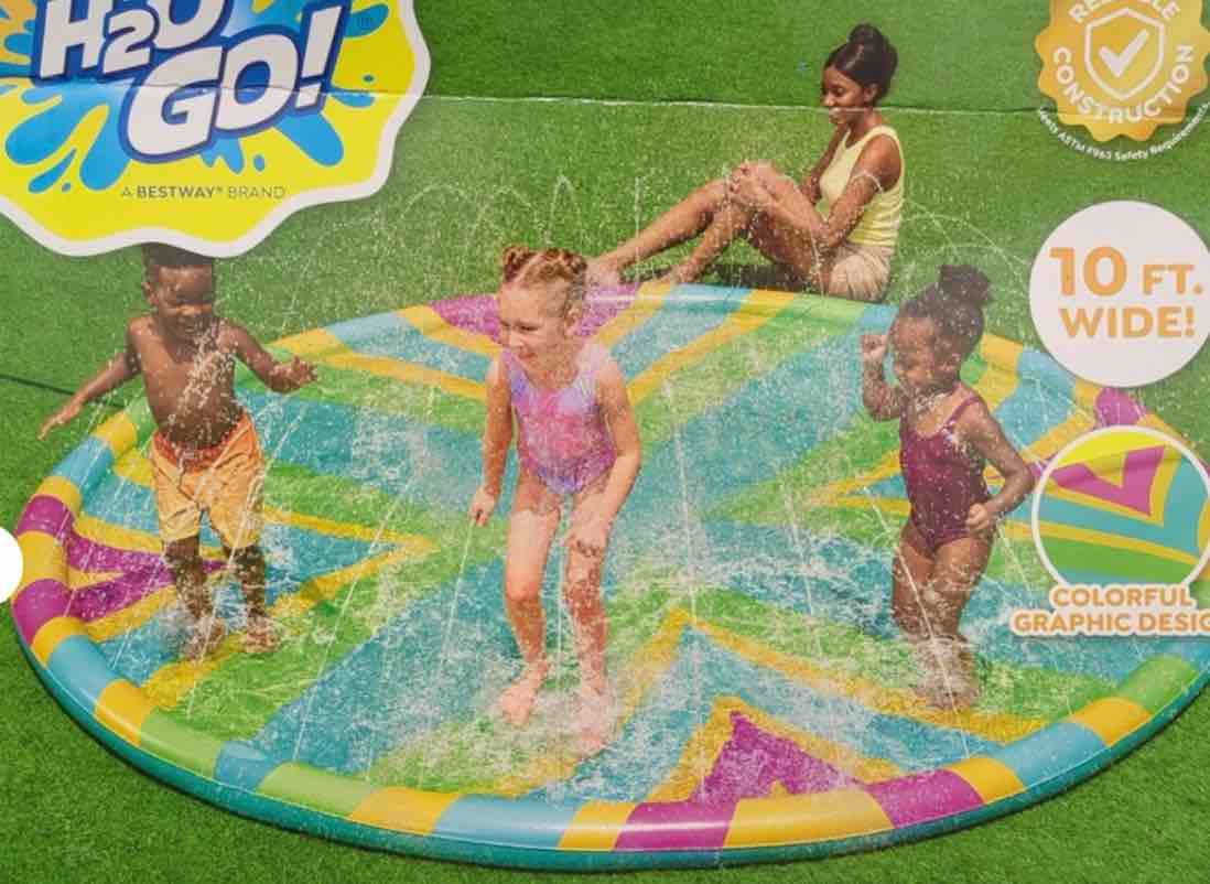  H2OGO! 10 Ft. Colorful 2-in-1 Splash Pad and Sprinkler