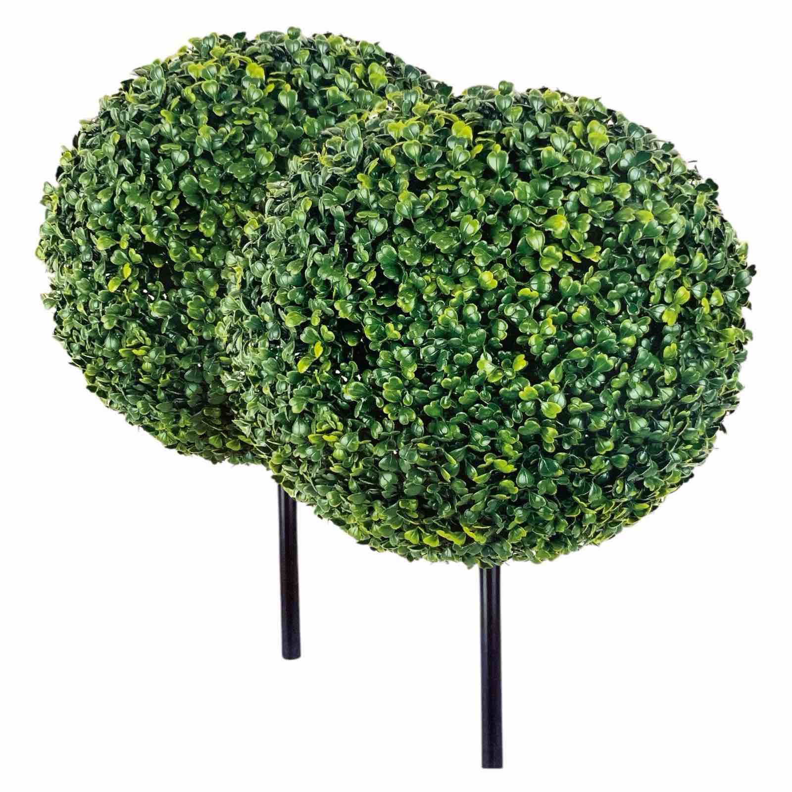 lcg florals 2-pack 15" premium decorative artificial 15" boxwood balls