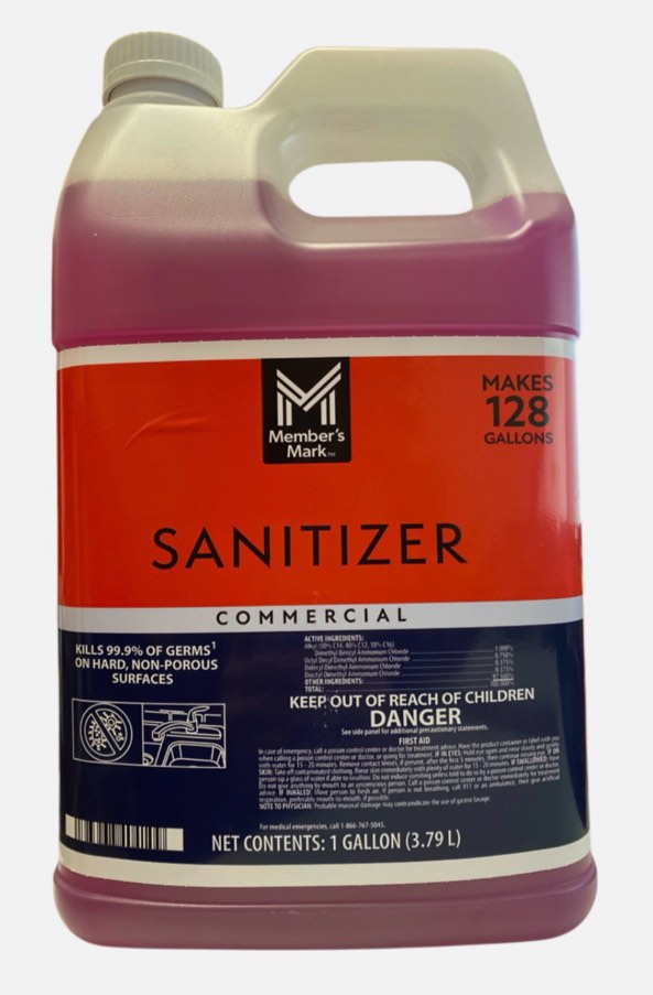  Member's Mark Concentrated Commercial Sanitizer, 1 Gallon