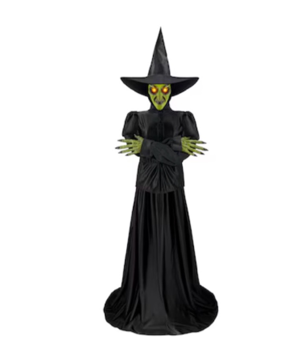  100+ bought last week haunted living 6-ft witch motion activated lighted animatronic