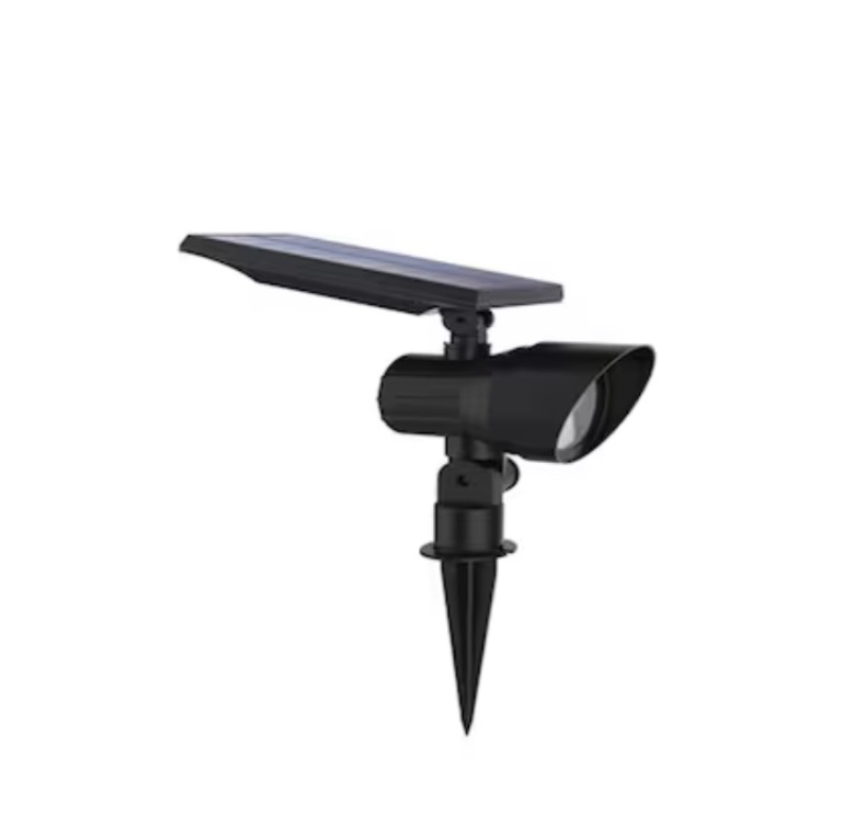  harbor breeze 60lm solar rgbw spot light 0.8 -watt black solar led flood light