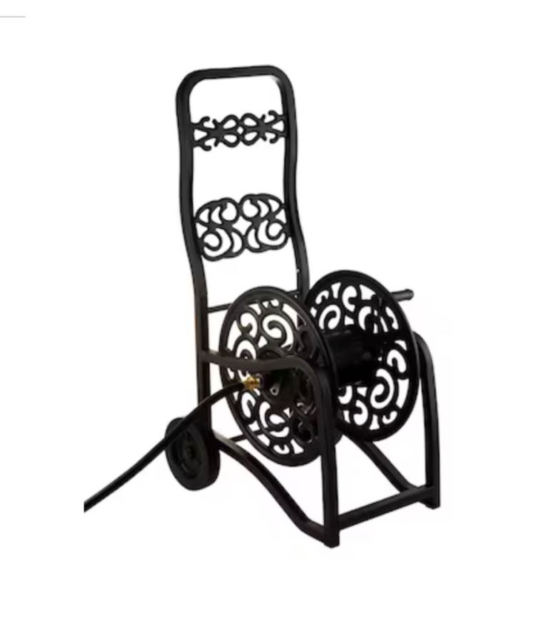  Style Selections Steel 200-ft Cart Hose Reel