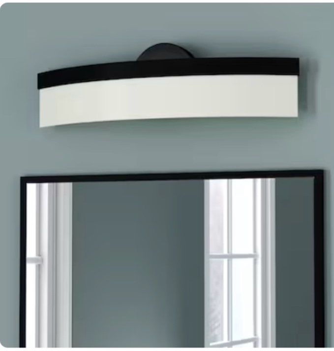 Origin 21 Lynnpark 20-in Matte Black LED Vanity Light