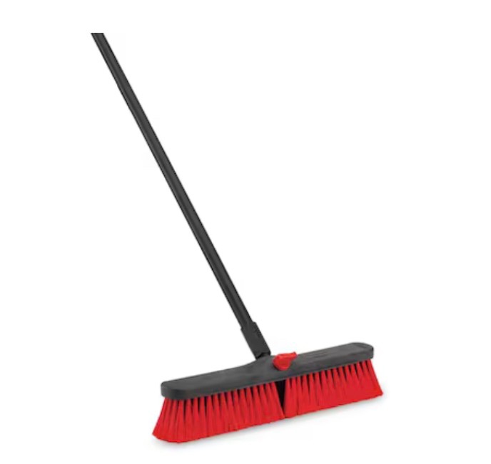  libman 18-in poly fiber multi-surface push to center push broom