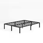 Classic 14 in. Black Metal King Platform Bed Frame