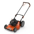 yard force 21" self-propelled rwd walk behind mower with vertical storage technology