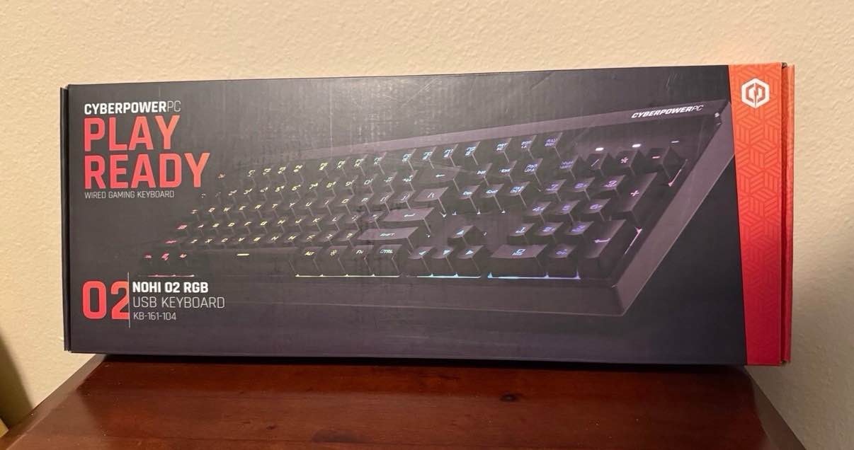 CyberPowerPC NOHI 02 Black Wired RGB LED USB Gaming Keyboard
