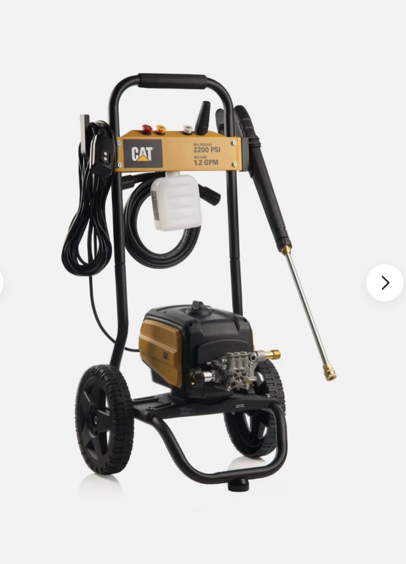 CAT 2200PSI Electric Pressure Washer W/ Turbo Nozzle, 13-Amp