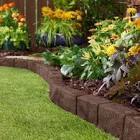 GroundSmart SmartLoc Cobblestone Landscape Edging, 4' Brown Rubber Garden Edging Border, 2 pack
