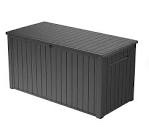 keter 170 gal. resin deck box large indoor/outdoor storage