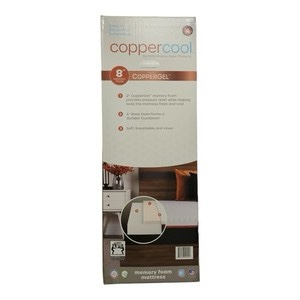 CopperCool Select 8" Cooling Gel Memory Foam Mattress, Queen