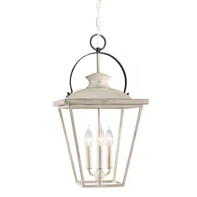 Kichler Arena Cove 3 -Light Distressed Antique White and Rust French country/cottage