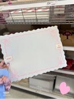 Coquette Pink Bow Placemats  12x18 Inch, Preppy Pastel Aesthetic Bowknot Girly Table Mats Washable Placemat for Home Party Kitchen Dining Room Decoration