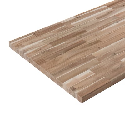 allen + roth Natural grain Finger-Jointed Acacia Wood Butcher block Countertop
