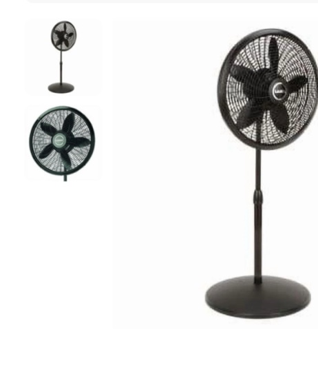 Lasko Speed Oscillating Pedestal Fans Black