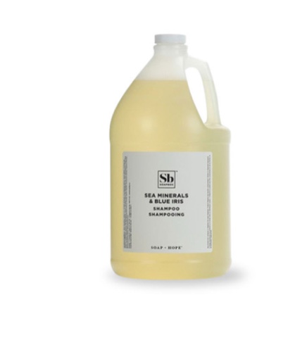 Soapbox Sea Minerals & Blue Iris Shampoo, Vegan, Color yellow , Sulfate Free & Silicone Free Hair Shampoo Refill for Home & Professional Use - Gallon Size