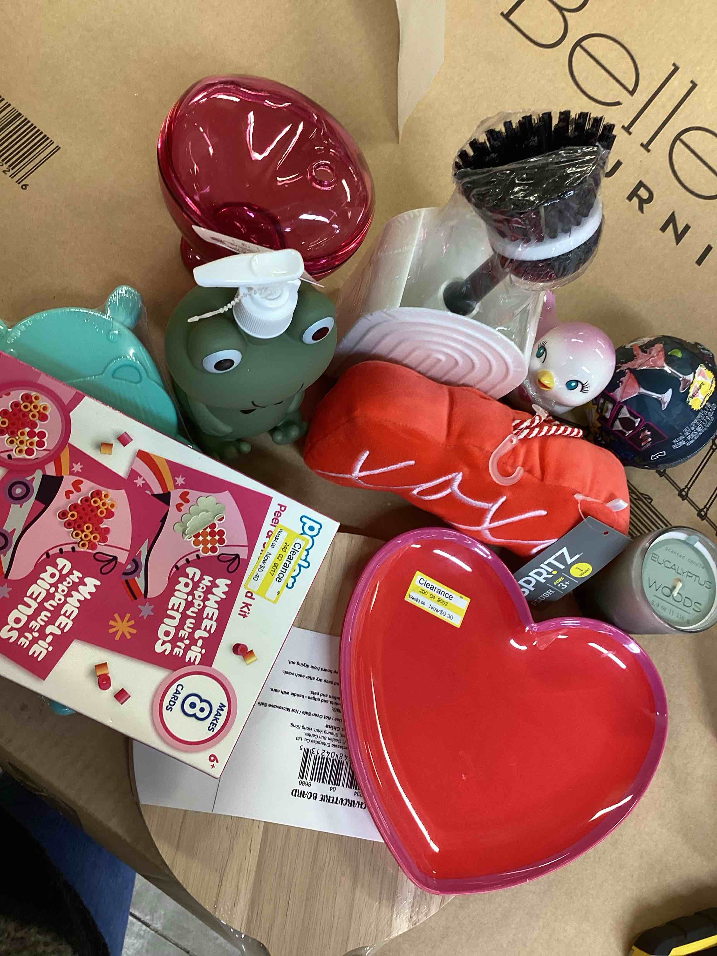 assorted of articles for home.