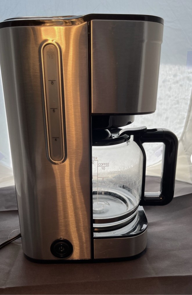 KRUPS Simply Brew Digital Drip Coffee Maker, 10 cups, Black & Stainless Steel