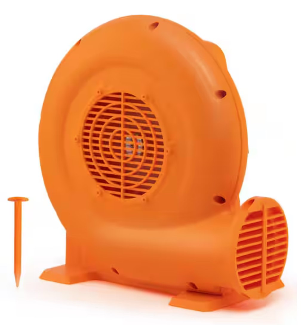 550-Watt 0.7 HP Air Blower for Inflatables w/25 ft. Wire and GFCI Plug for Indoor Outdoor Bounce House