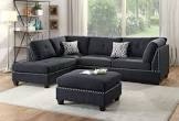 Sectional Sofa L-Shape Couch Set W/ Ottoman (check  color on second picture, incomplete 2 boxes only) 