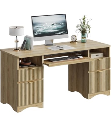 luing 59 fluted executive desks with file and storage drawers 