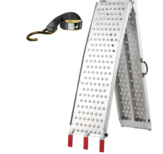 LEMNISCATE ATV Ramps with Handle,7.5FT Pickup Truck Ramps,Foldable Ramp for Lawn Mower,Trailer,SUV,UTV,750 LBS Capacity Powersports Loading Ramps,1PC
