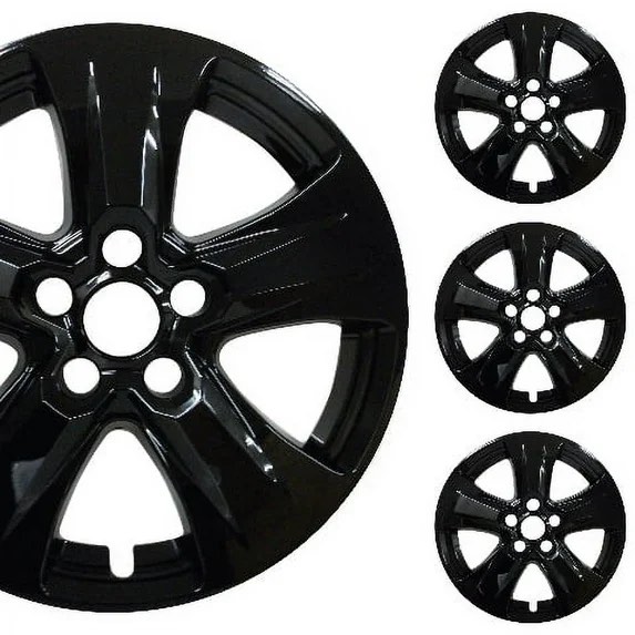 PacRim 17" Gloss Black Wheel Skin Cover |Compatible with 17" Toyota RAV4 XLE, Hybrid LE/XLE 2019-2024 |Set of 4