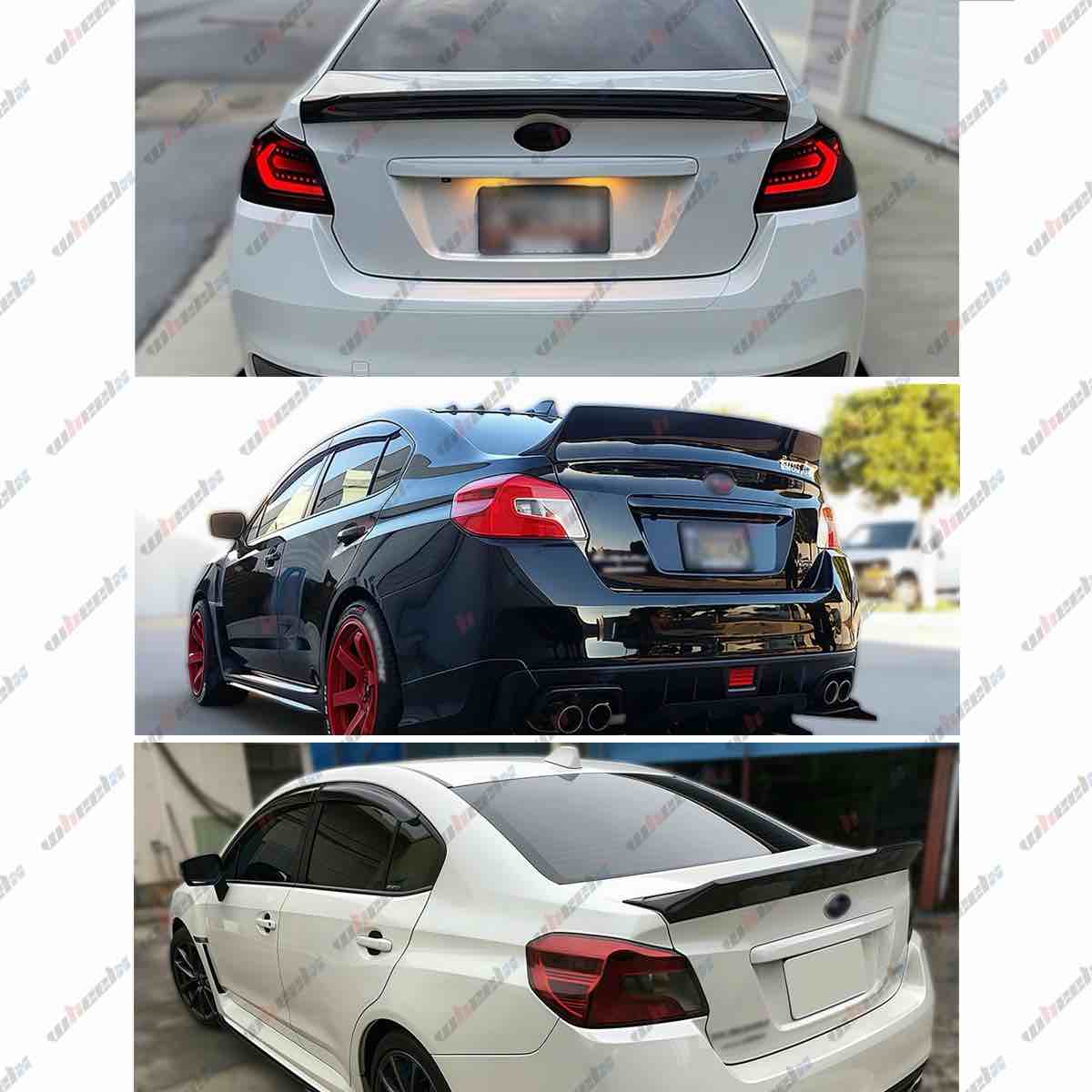 gloss black rb duckbill style trunk spoiler wing lid for 2015 21 Subaru wax