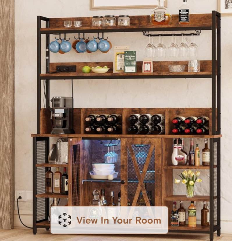 Nasima 53.9 bar cabinet ( brown)