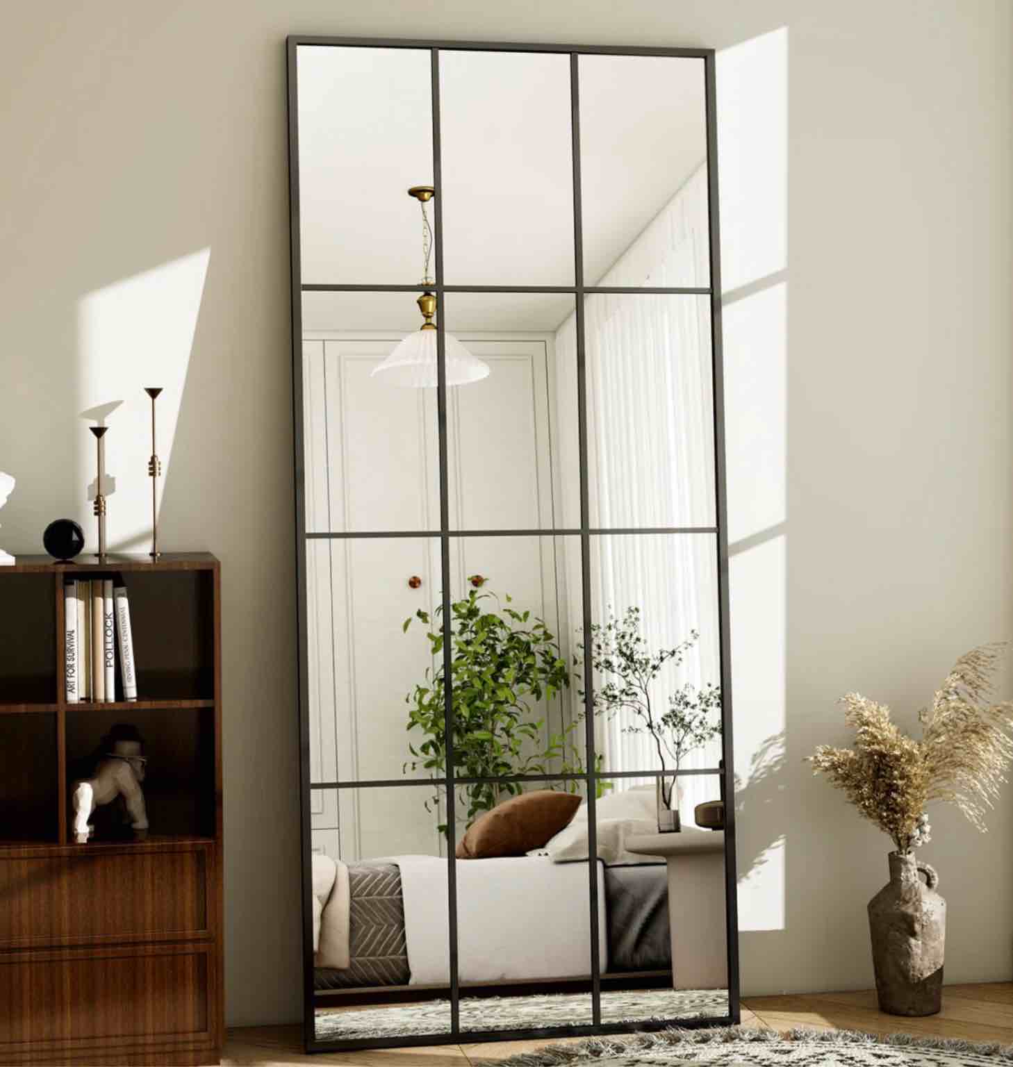 Gianlucas Window Pane Full Length Mirror Wall Mirror