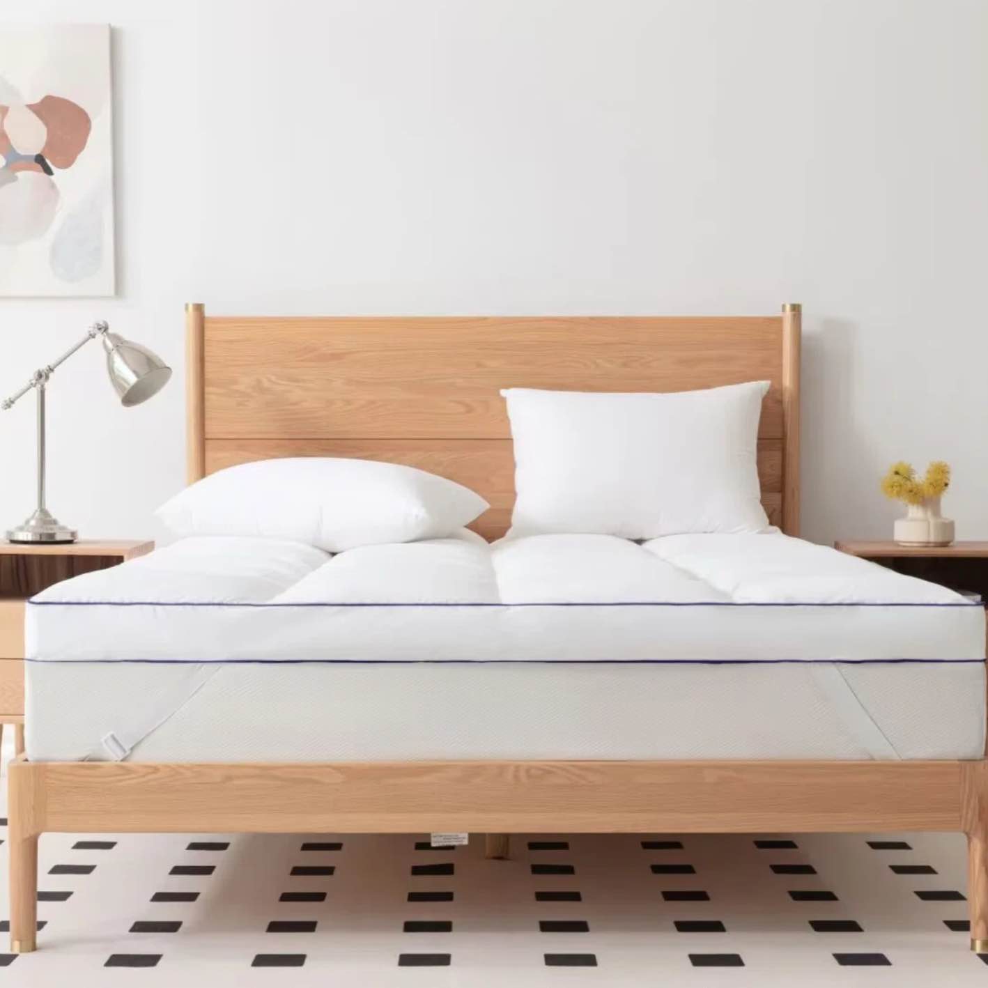 Arsuite 3” Goose Feather Epps With 100% Organic Cotton Cover( twin)