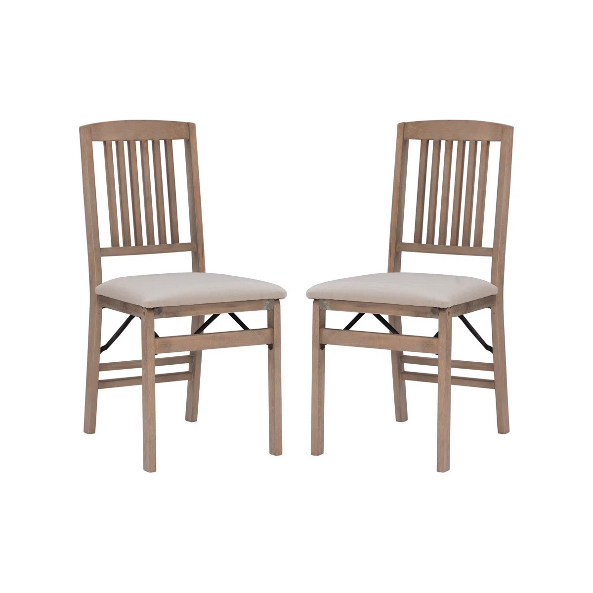 Clarke mission back folding dining chair set of 2