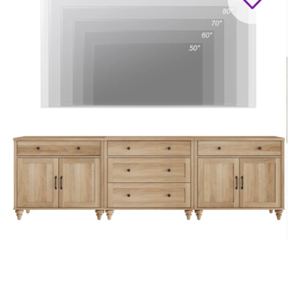 Scarlett TV stand for TV 3 in 1 TV(The centerpiece of the image is missing