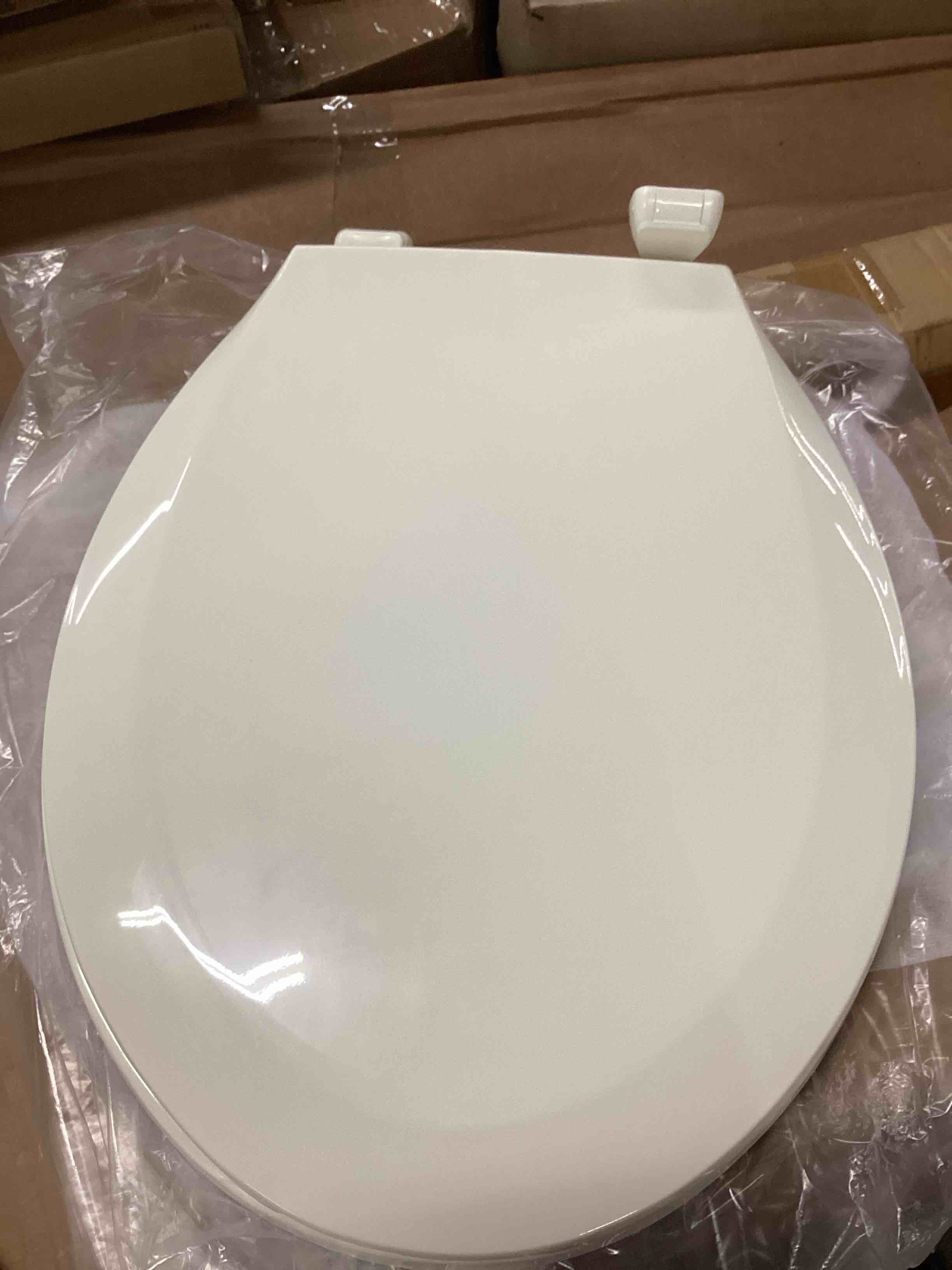 Bemis 500EC 464 Round Toilet Seat Dresden Blue Durable Enameled Wood Easy Clean