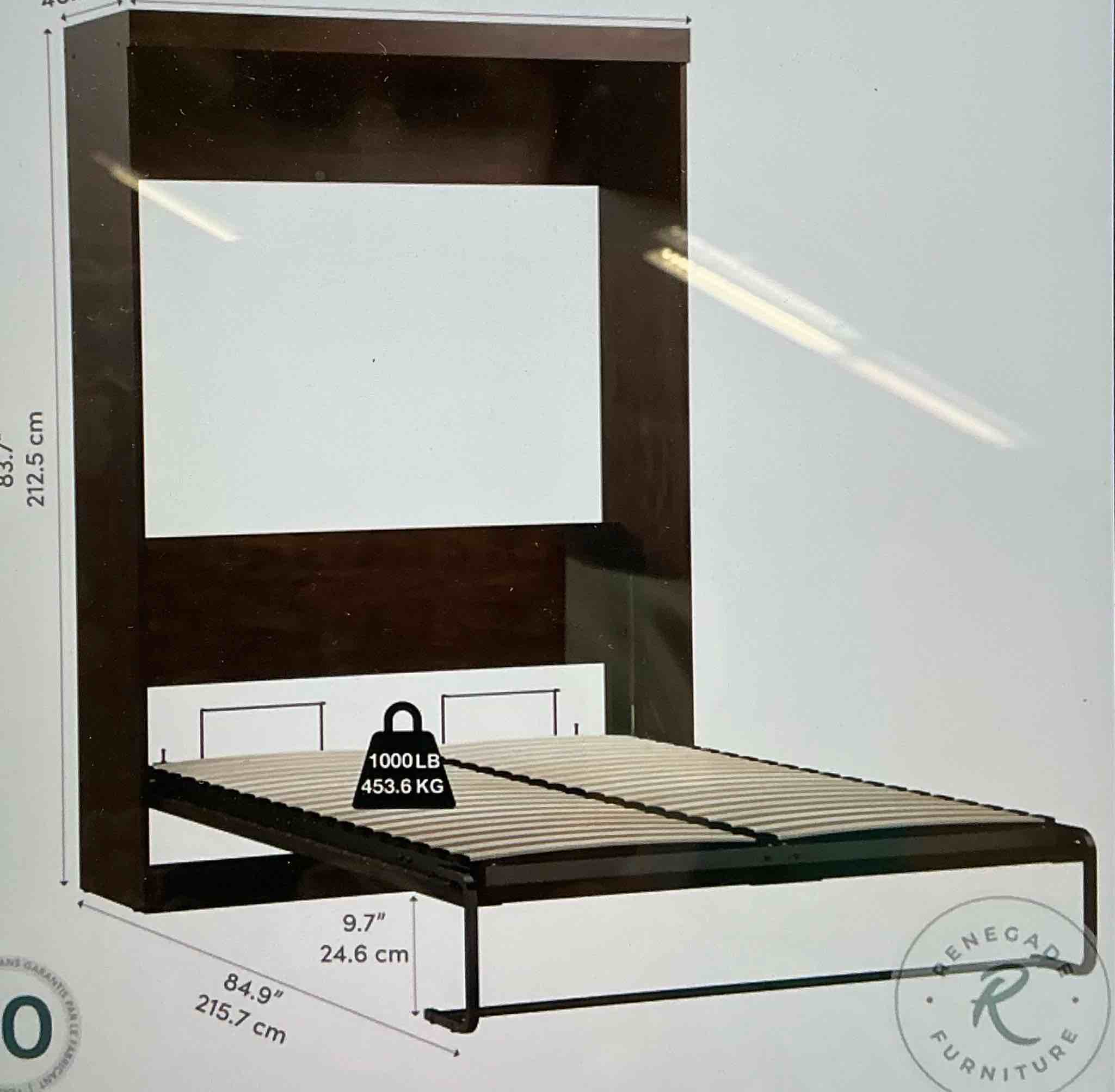 Bestar Murphy Beds | Coleman Furniture ( Queen, color brow). 3 boxes to pick up