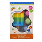 U Style Bath Bomb and Sponge Set - Popsicle Shaped Sponge & 3 Scented Bombs (Vanilla  Strawberry  Apple)