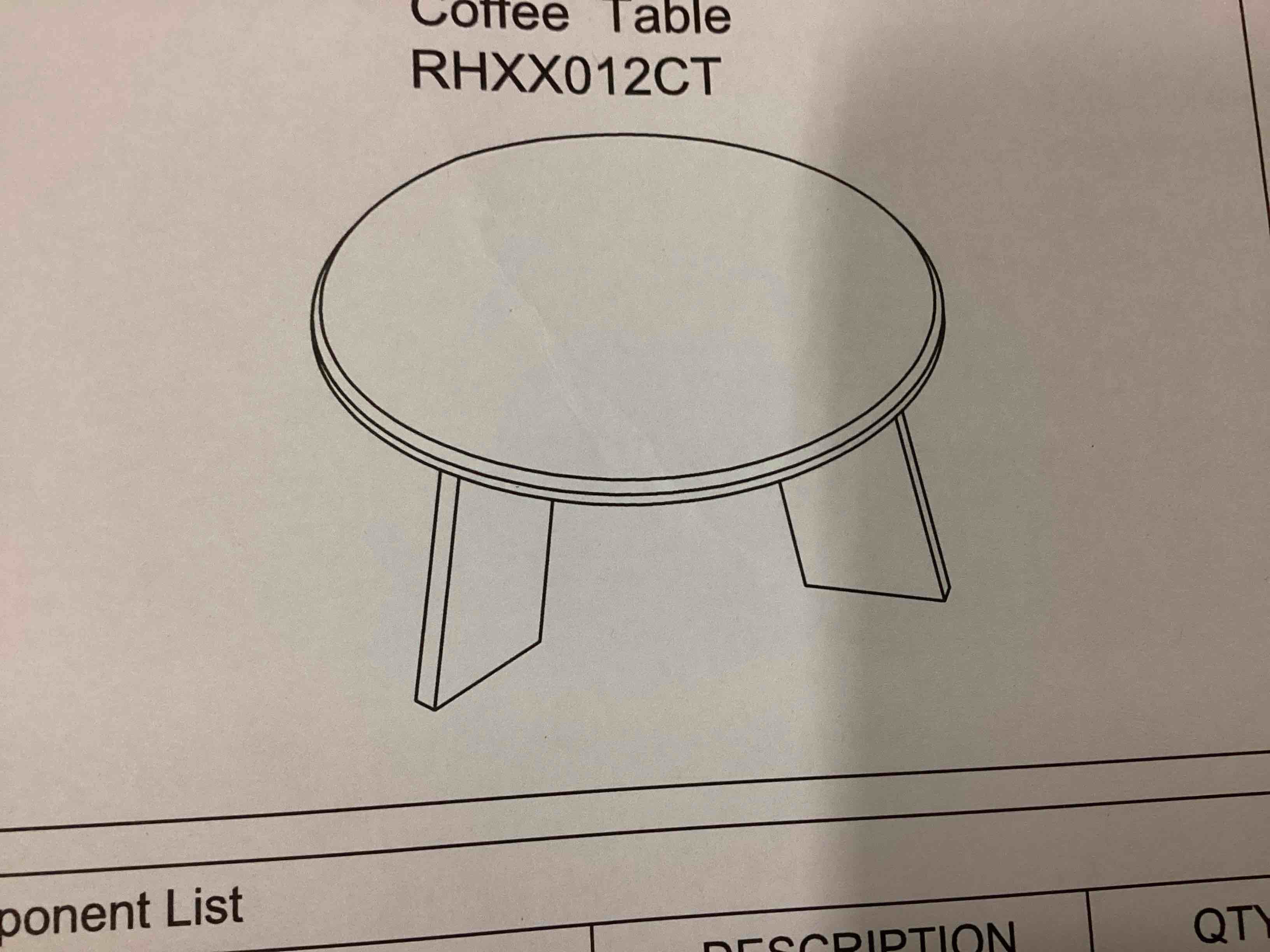 RHXX012CT  COFFE table 