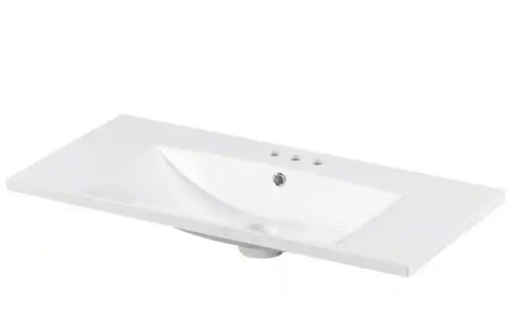 (Similar)Flynama sink Only  in. Resin Sink-Resin White