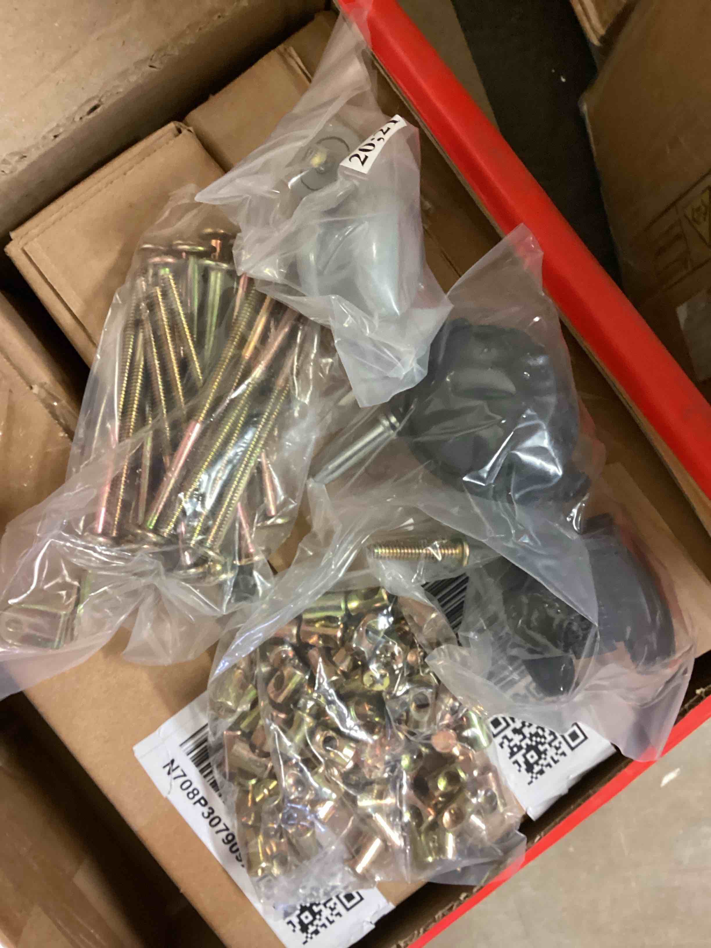 Abssorted  with screws, wheels for furniture(5 packs)