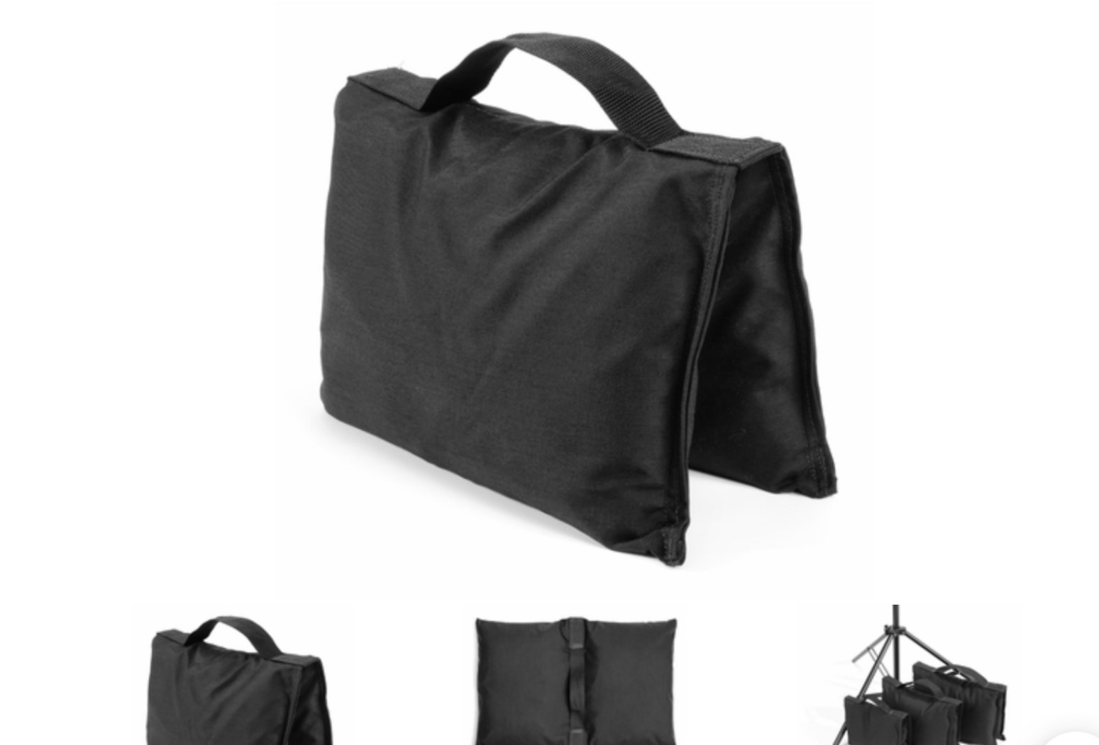 Filled Heavy Duty Saddle Sandbag Black (12 pack)