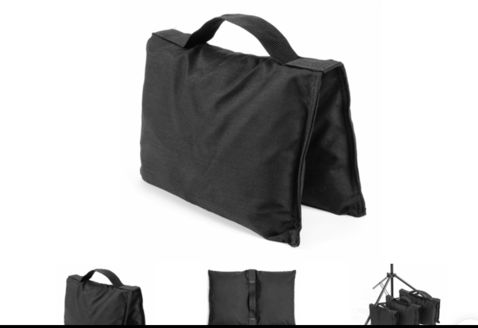 Filled Heavy Duty Saddle Sandbag Black (12 pack)