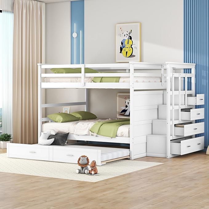 SIMILAR PRODUCTS,Twin - twin  over full with drawer & storage staircase - white ,(INCOMPLETE box 2 of 3)