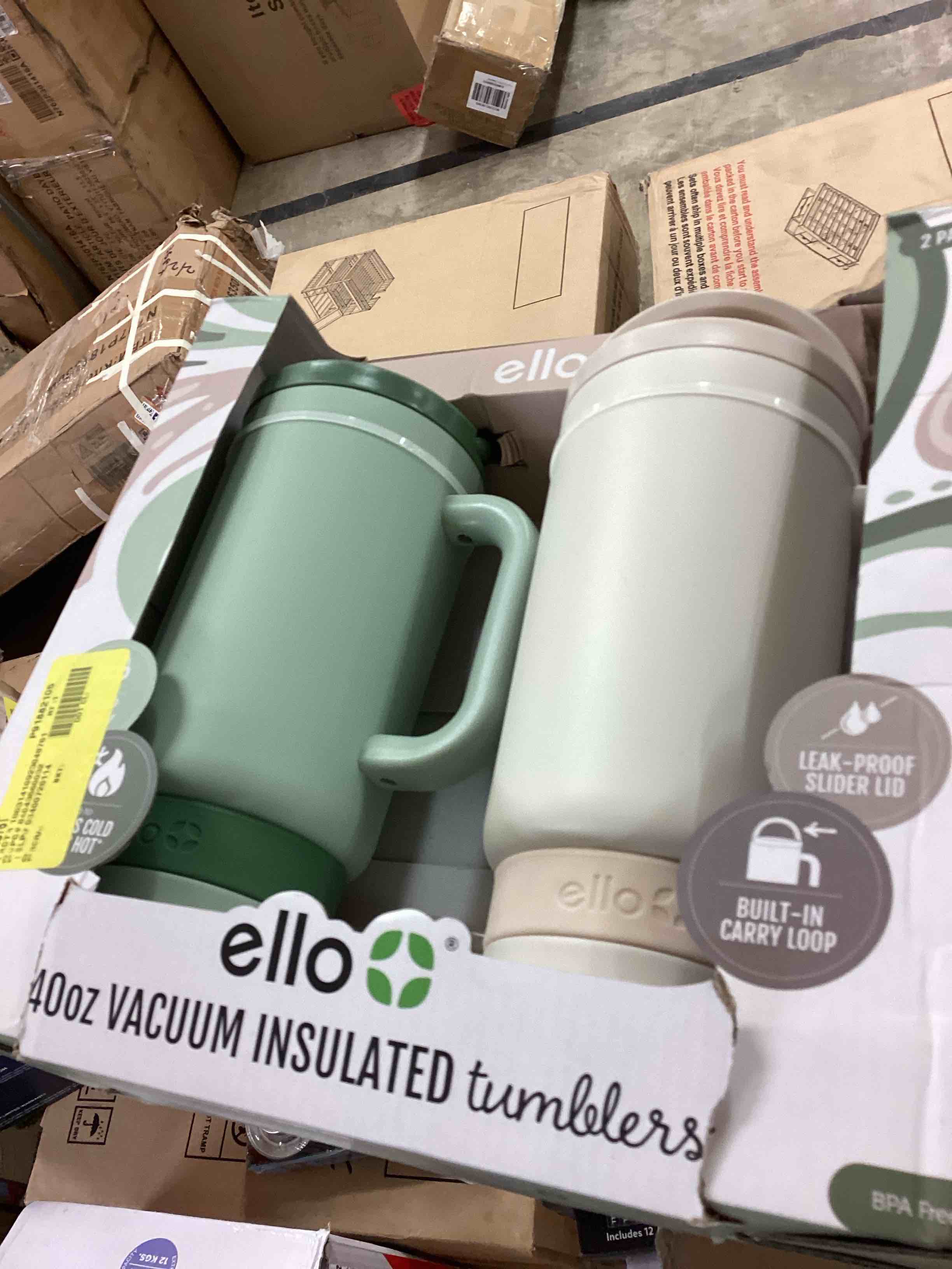 Ello Port 40-oz. Stainless Steel Tumbler with Handle, 2-Pack, Assorted Colors