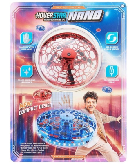 Juguete OVNI controlado por movimiento nano Hover Star