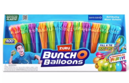 Zuru Bunch O Balloons 400 Rapid-Fill Self-Tying Recyclable Water Balloons