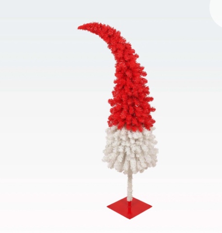 Hinged Fir Artificial Fir Bent Top Christmas Tree