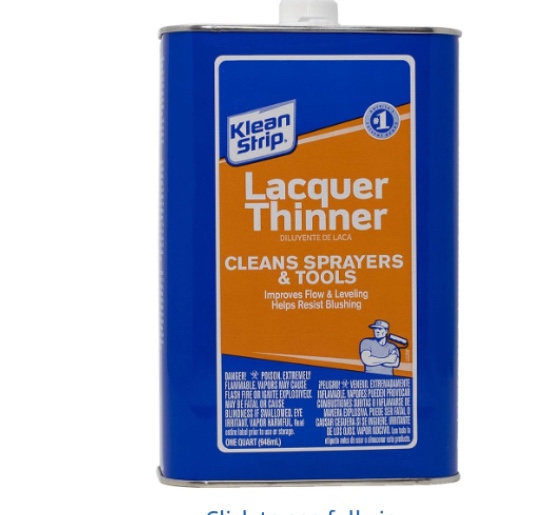 Lacquer Thinner, 1 Quart, Green (QML170)