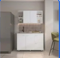 Byron kitchen cabinet set 6 doors 9 shelves (Three boxes to pick up)